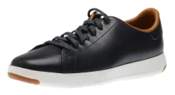 Cole Haan GrandPrø Blue Leather Lace-Up Tennis Sneaker