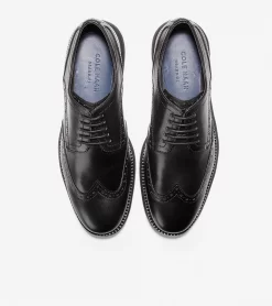 Cole Haan Grand2Wing Tip Black -Walking On A Cloud colgrandwo001d