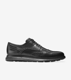 Cole Haan Grand2Wing Tip Black -Walking On A Cloud colgrandwo001g