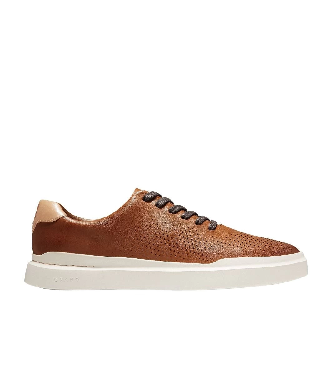 Cole Haan GrandPrø Rally Laser Cut Tan Brown Leather Lace-Up Sneaker 2 Cole Haan GrandPrø Rally Laser Cut Tan Brown Leather Lace-Up Sneaker - Image 2
