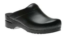Dansko Karl Black Box Leather Clog