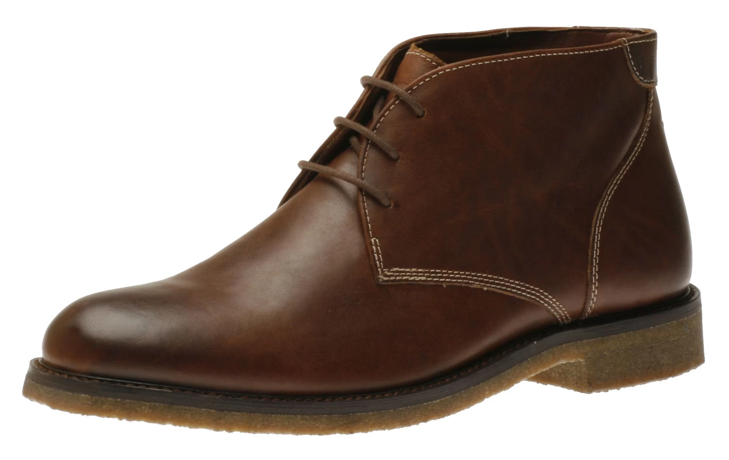 Copeland Red Brown Leather Chukka Boot