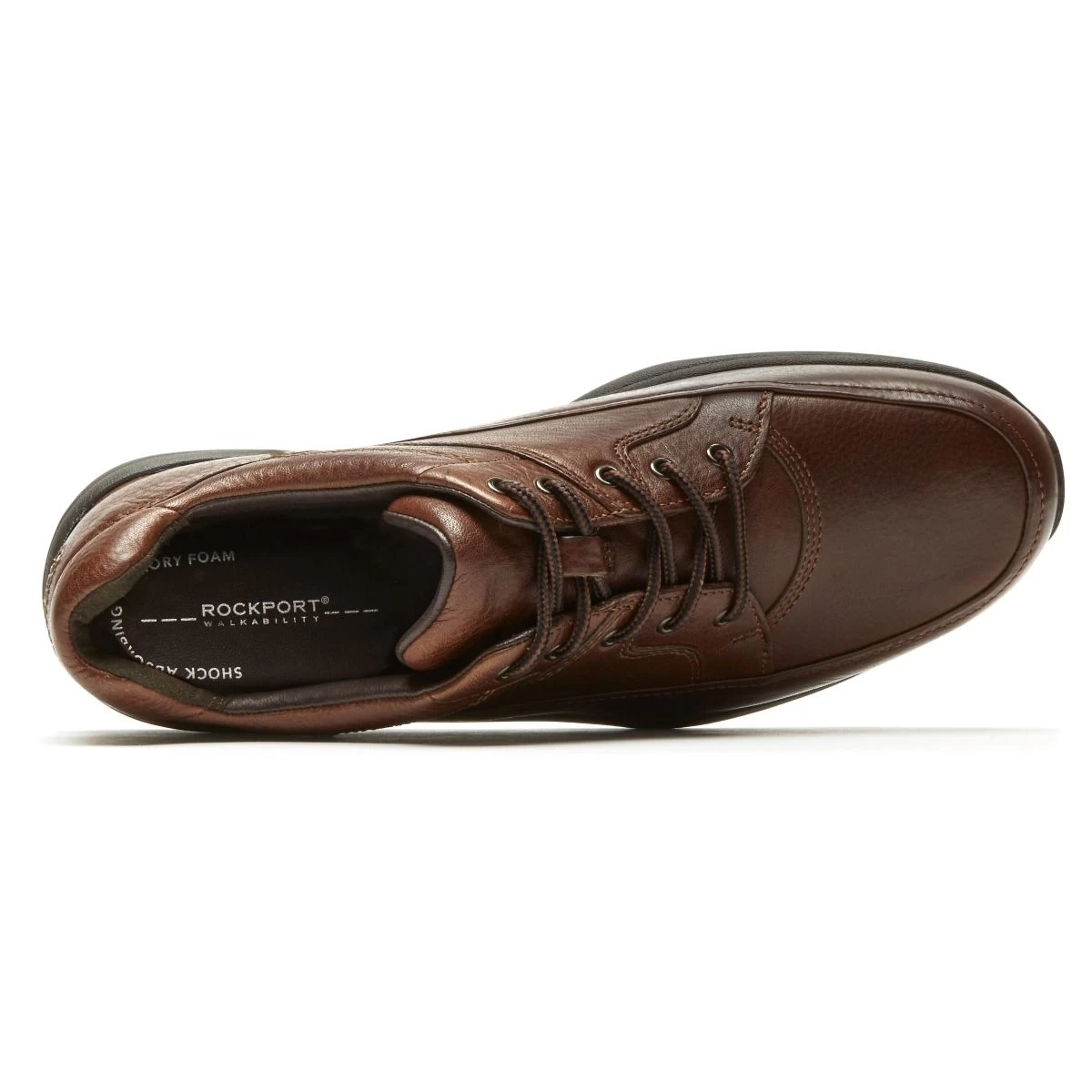 Rockport Edge Hill Brown Leather Lace-Up Walking Shoe 3 Rockport Edge Hill Brown Leather Lace-Up Walking Shoe - Image 3