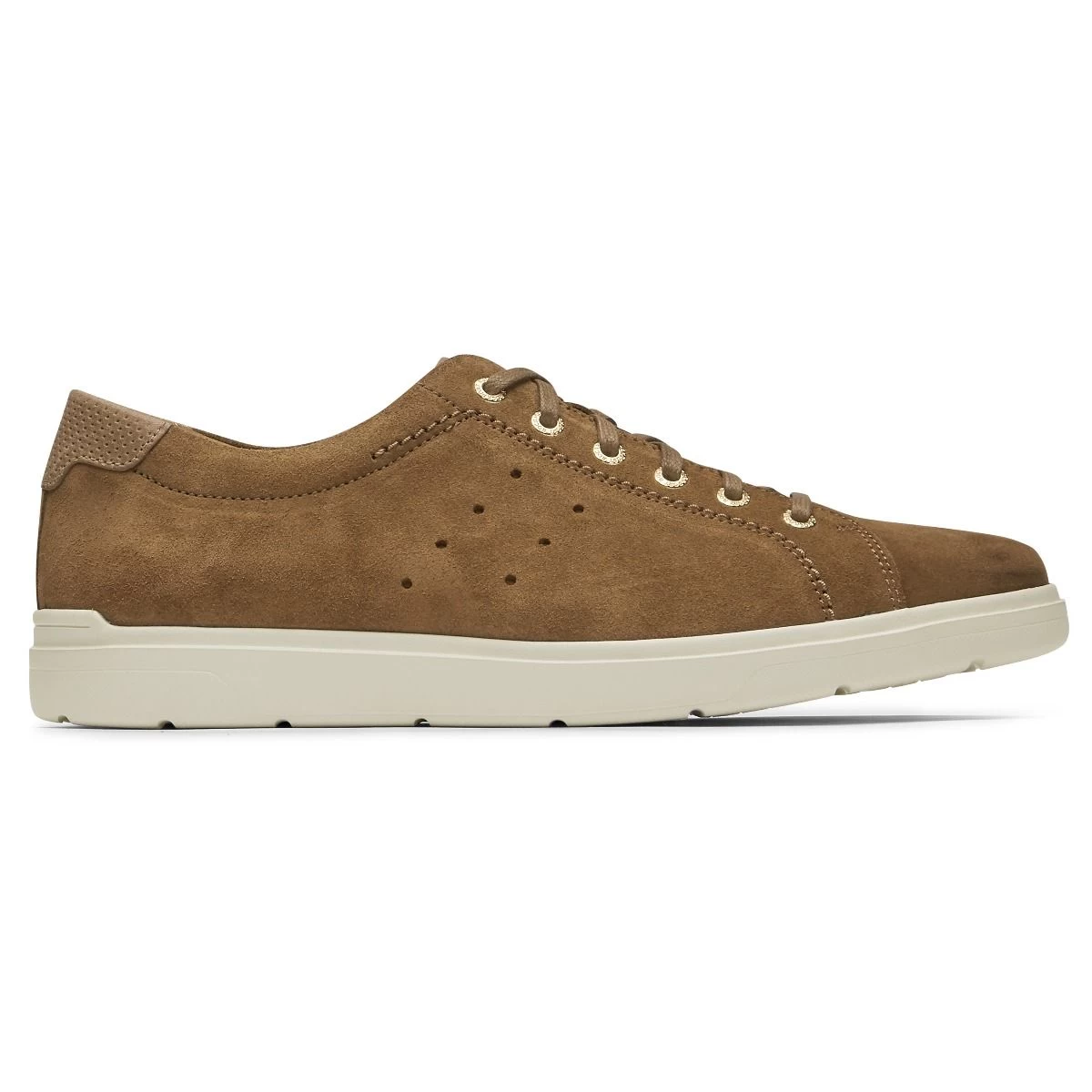 Rockport Total Motion Lite Tan Suede Lace-Up Sneaker 3 Rockport Total Motion Lite Tan Suede Lace-Up Sneaker - Image 3